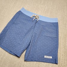 Fair Harbor Nautilus Board Shorts Men 32 Swim Trunks AOP Performance Quick Dry