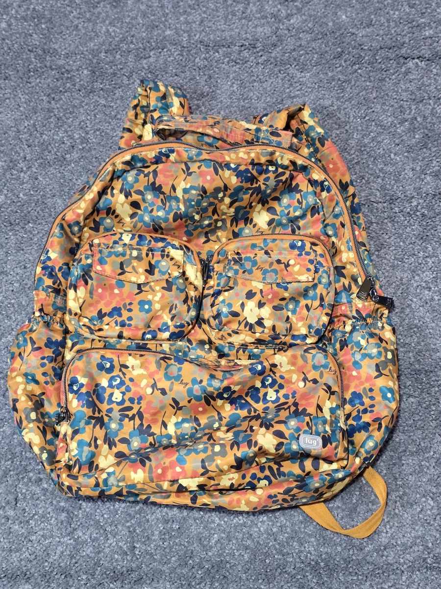 Lug Floral Multi-Pocket Backpack Amazon.com | Lug Hatchback 3 Backpack, RESORT TROPICS  main image 3