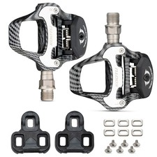 Road bike clipless pedals, with cleats sets for look KEO system