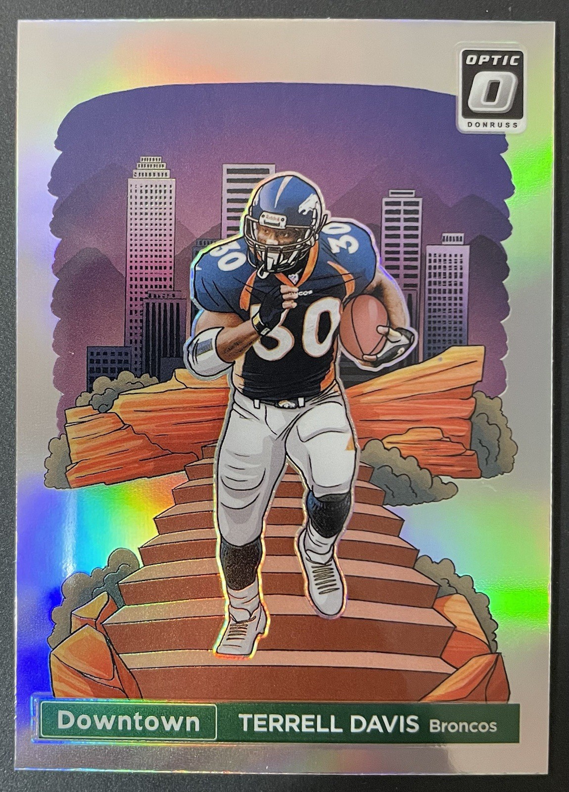2024 Panini Donruss Optic Terrell Davis DOWNTOWN #24 SSP CASE HIT Denver Broncos