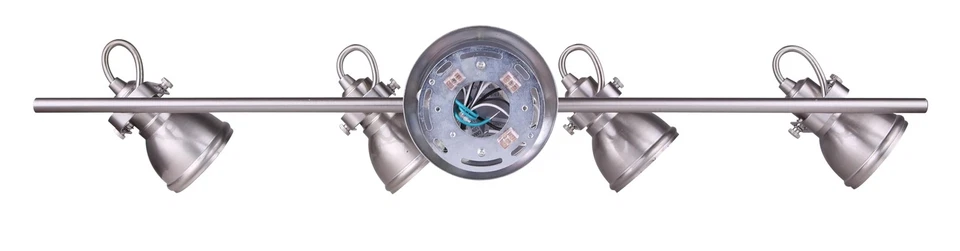 IT622A04BN10 Polo 4 Riel de Pista Ligero con Cabezales Ajustables, Níquel Cepillado Foto 3 de 4