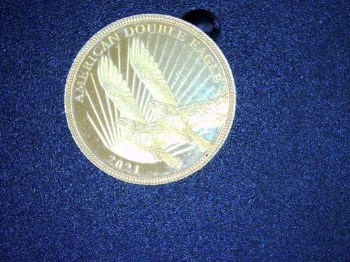 2021 Cook Islands Double Eagle Coin. 1/10 oz of .24 Gold .0239 AGW 1/10 oz