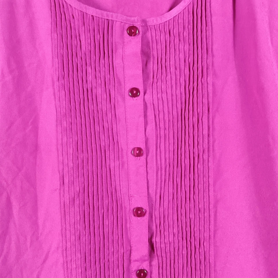 Женская рубашка-туника Canyon River Blues 16-18w рукав 3/4 на пуговицах спереди фиолетовая - Изображение 2 из 4