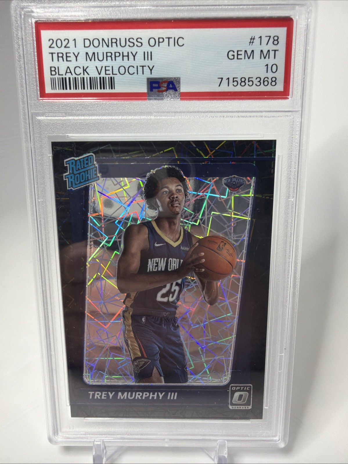 2021 Donruss Optic Trey Murphy Black Velocity RC /39 PSA 10 Gem Mint #178