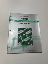 1992 Toyota MR2 Electrical Wiring Diagram Manual Turbo NA Factory OEM Service