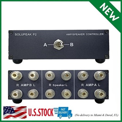 P2 21in12out Amp Amplifier Speaker Switcher Selector Switch Splitter 2way Lo