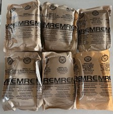 Military MRE Individual Meal Lot of 6 Camping Meals 6-pack USA
