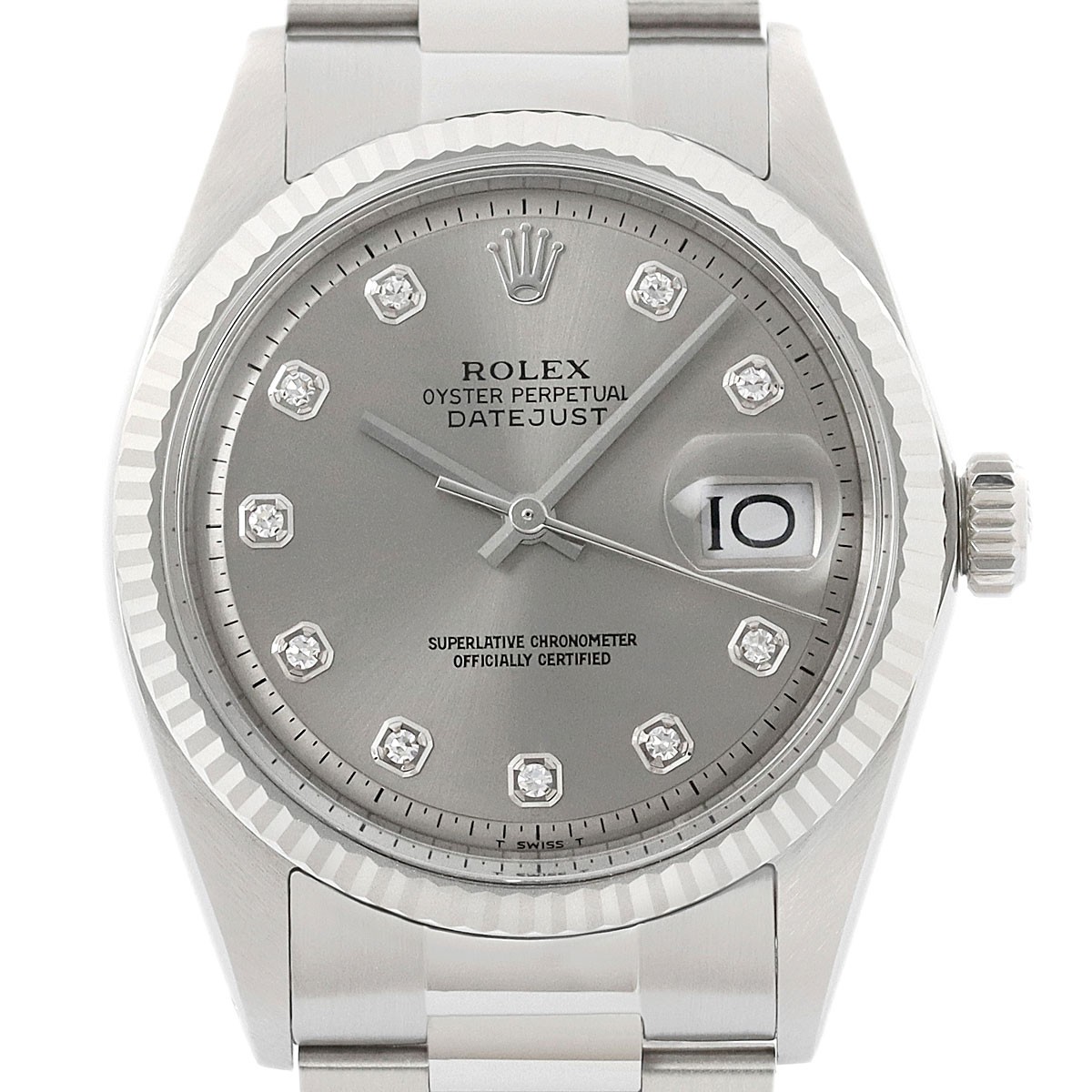 Rolex Datejust Gray 18K Gold SS