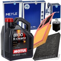 Meyle Filterset+Motul 5W30 ÖL FüR 1.4 Polo 6R Skoda Roomster Fabia 2 Ibiza 4