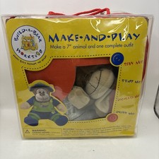 2007 Build a Bear BAB Learn To Sew Kit Brown 7  Inch Monkey Teddy with Outfit