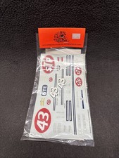 Slixx Decals STP 43 GTE Nascar Stock Car 9243 1/24 Slot Cars Mura Pro Slot 2