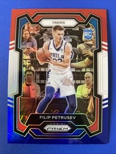 2023-24 Panini Prizm - Filip Petrusev #282 Red White and Blue Prizm (RC)