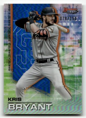 2021 Bowman's Best #29 Kris Bryant Blue Refractor /150