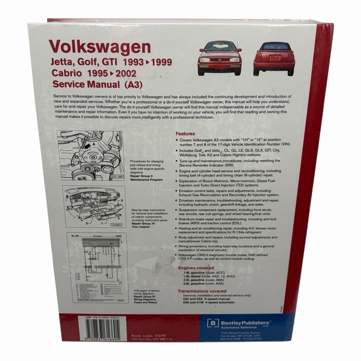 1993-1999 Volkswagen VW Jetta Golf GTI Service Repair Workshop