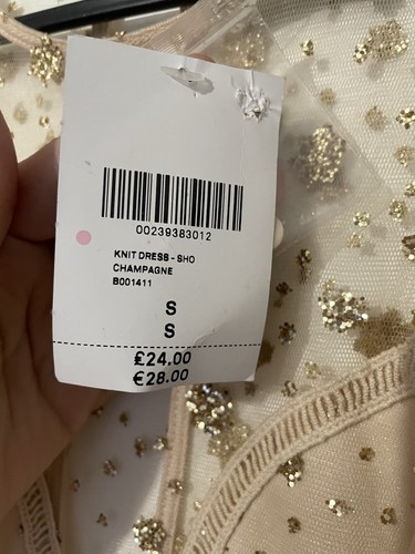 Forever 21 Glitter Champagne Occasion Fairy Core Mini Dress In Size 8 - Picture 13 of 14