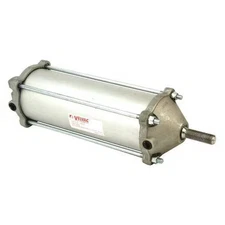 Velvac 100136 Air Cylinder, 3 1/2 In Bore, 8 17/25 In Stroke, Double Acting,