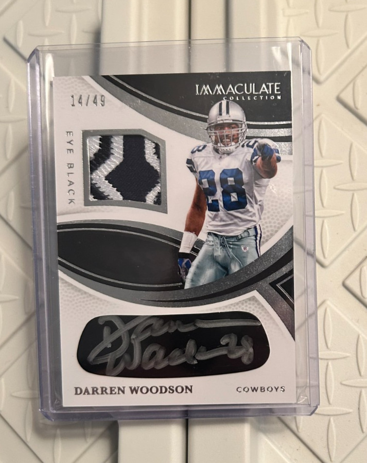 2025 Panini Darren Woodson Immaculate auto patch relic jersey Dallas /49 AU NFL view 1