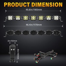Linkable Led Pod Work Light Driving Bar For Car Offroad 12v Whiteamberyellow Linkable Led Pod Work Light Driving Bar For Car Offroad 12v Whiteamberyellow