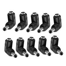 10Pcs 5.5mm 2.5mm Male to 5.5mm 2.1mm Female,DC Power Connector
