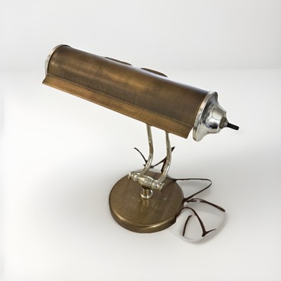 Vintage Brass Bankers Desk Lamp Piano Portable Lamp Great Condition
