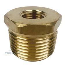 Hex Reducer Bushing 3/4" Male x 1/4" Female NPT Adapter Pipe Fitting Brass
