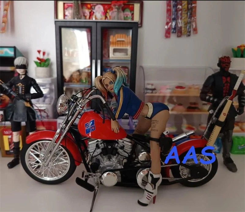 EA1503 1/6 DC Harley Quinn y Motocicleta Figura de Acción Modelo Estatua Coleccionar Regalo Foto 2 de 4