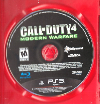 Call of Duty 4: Modern Warfare PS3 First-Person Shooter Game 2007 Disk Only