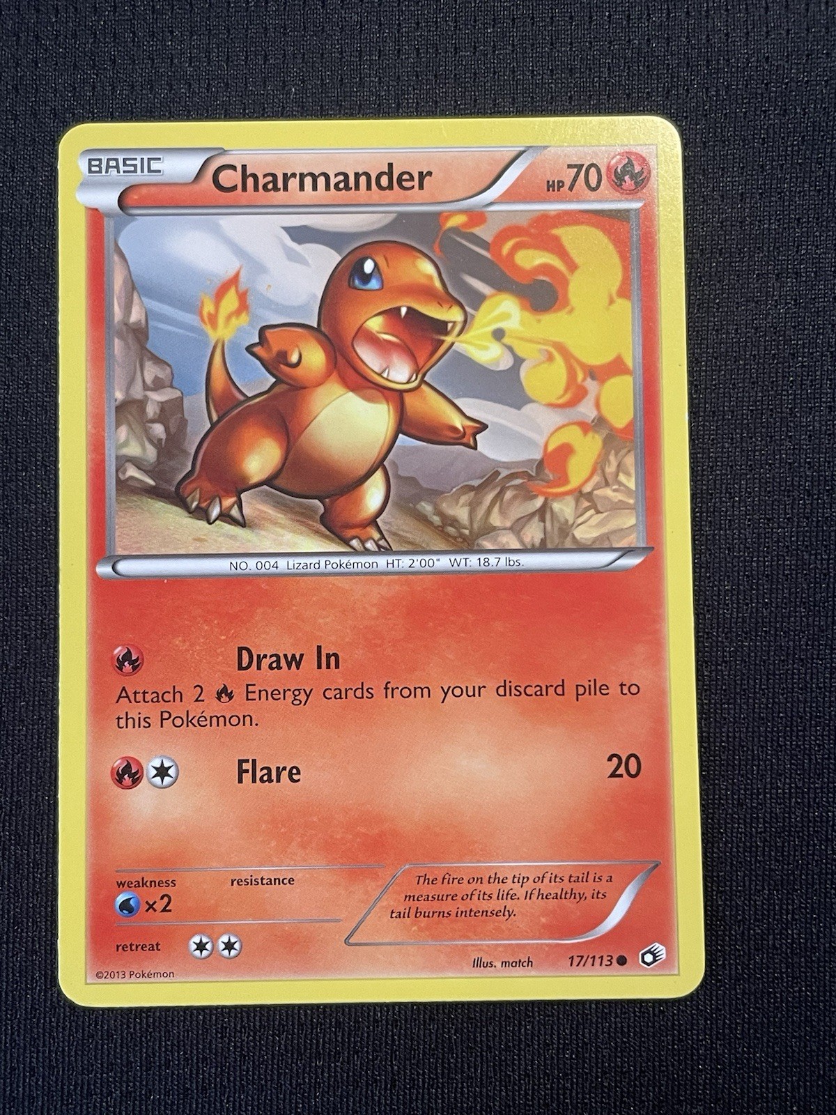 Charmander 17/113 Legendary Treasures Regular LP Condition