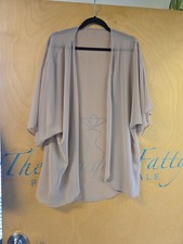 Sheer Beige Kimono Cardigan - XL