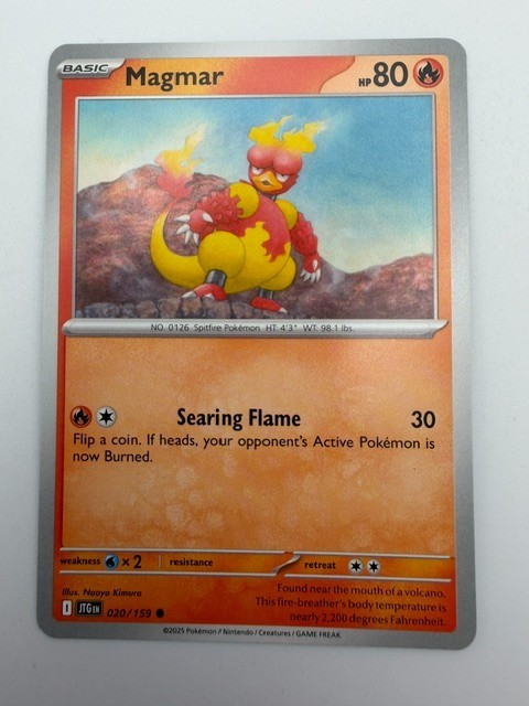 #020/159 Magmar Normal Common - Pokémon Journey Together English NM