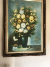 The Arrangement Oil On Canvas Of Beautiful Flowers 