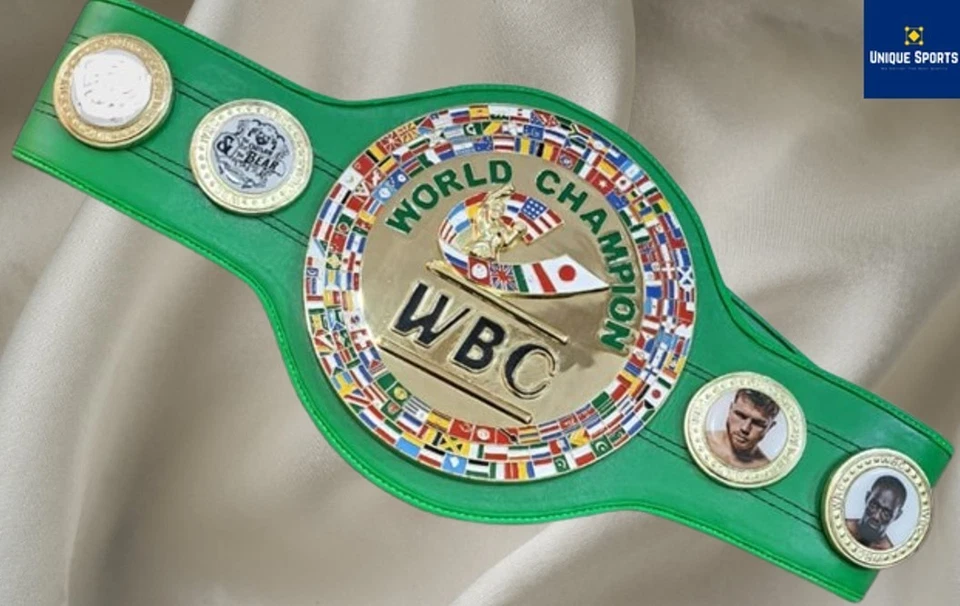Cinturón réplica título Campeonato Mundial de Boxeo de Alta Calidad WBC, talla adulto Foto 3 de 4