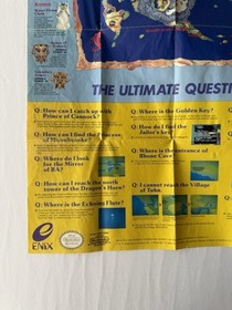 Dragon Warrior II NES - World Map Poster Only - Official Game Insert