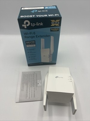 TP-Link RE2700X AX2700 Wi-Fi 6 Dual-Band, Range Extender with Fast 2.7 Gbps