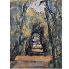 Paul Cezanne Avenue at Chantilly Newly Framed Matted Modern Art Print