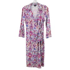 Talbots Women's Ruched Side Tie Dress Medium