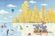 Poster Studio B - The Big Cheese Mouse Cartoon 24x36" NEW Wall Art CJ1565B