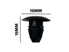 50pcs Plastic Car Trim Panel Bumper Interior Retainer Clips Fastener 15mm x 15mm