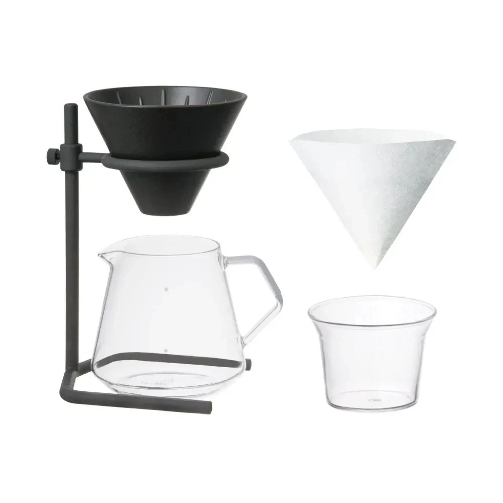KINTO SCS-S04 Coffee Brewer Stand Set, 2-4 Cups, Dishwasher Safe, Gift Option