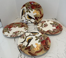 VTG England Royal Stafford Bird and Leaves Dinner Plates 4 