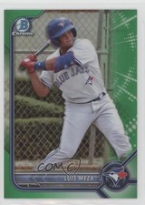 2022 Bowman Draft Chrome Green Refractor 47/99 Luis Meza #BDC-89 15wb