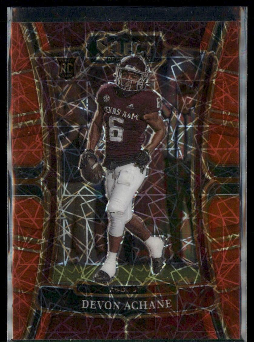 2023 Panini Select Draft Picks #20 De'Von Achane Red Lazer Prizm