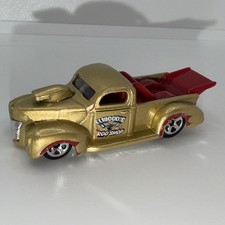 Hot Wheels '40 Ford Pickup Gold Elwoods Rod Shop MODIFIED RIDES 8/10 Loose