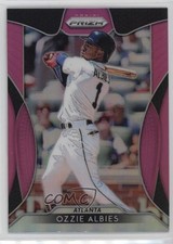 2019 Panini Prizm Tier II Pink Prizm Ozzie Albies #161 2b2