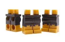 LEG ASSSEMBLY: Custom printed GOLD BOOTS on official LEGO®