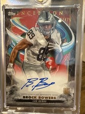 2024 TOPPS INCEPTION BROCK BOWERS ROOKIE - AUTO - RED /75 RAIDERS