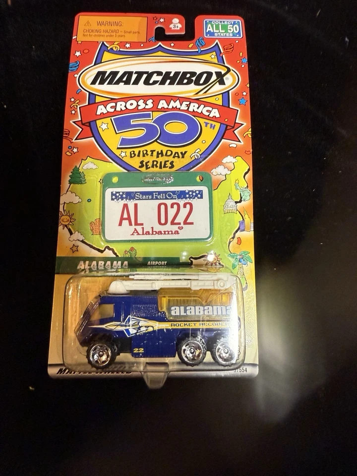 2001 Matchbox Across America 50th Birthday Alabama Airport Fire Rocket NEW - Image 4 of 4