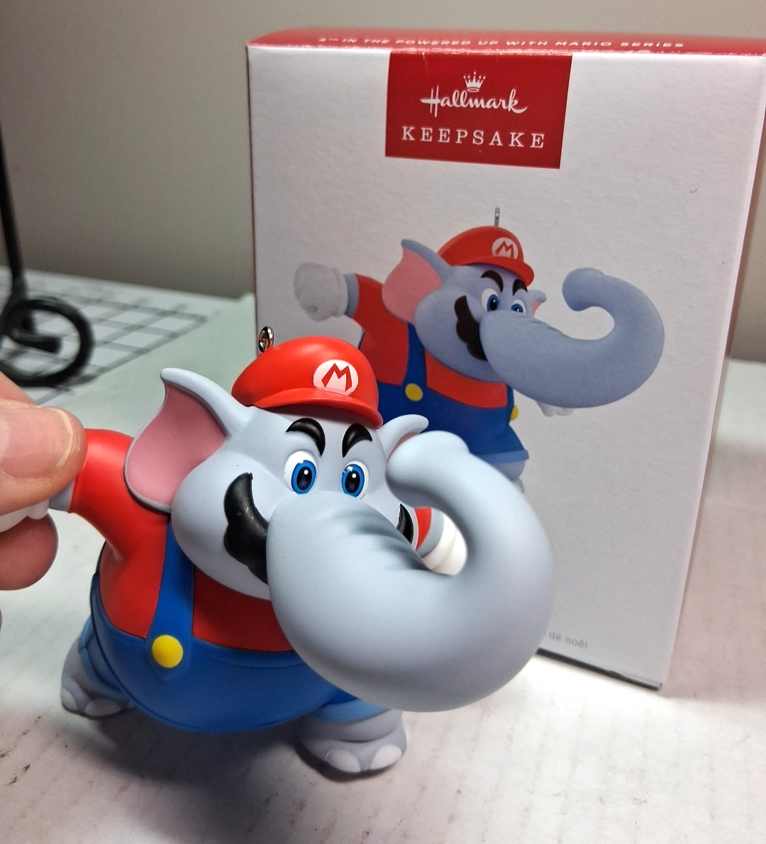 Mario Elephant Hallmark Keepsake Ornament Powered up with Mario 2025 new in box