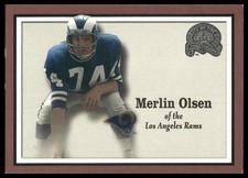 Merlin Olsen 2000 Fleer Greats of the Game #87 Los Angeles Rams
