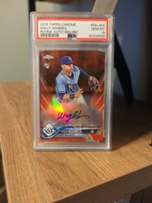 2018 Topps Chrome - Rookie Autographs Willy Adames Red Auto /5 PSA 10 Pop 1